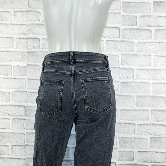 PORTER BLUE Women's Rebel Wide Leg Denim Jeans in Carbon black washed sz 25 - Picture 11 of 12
